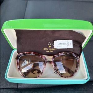 Kate Spade Brown Patterned Sunglasses
